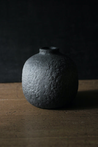 Small Black Terracotta Vase