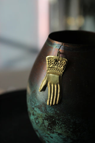 Tiny Brass Hand Decoration