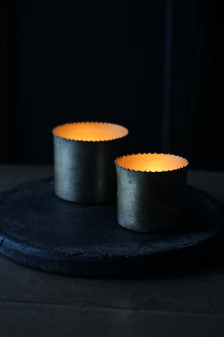 Metal Votives with Beaded top