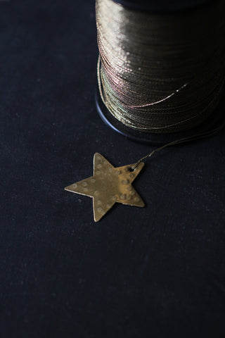 Small Brass Star Decoration