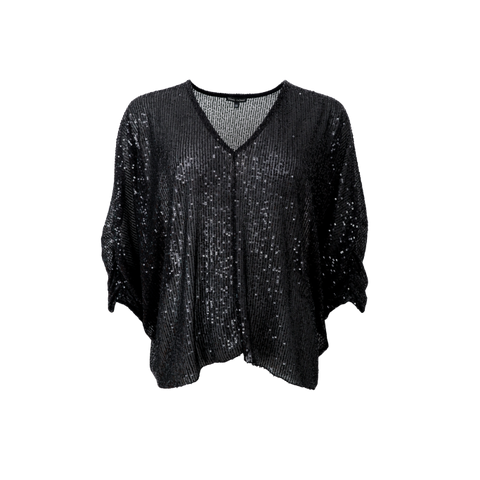GLAM wing blouse Black