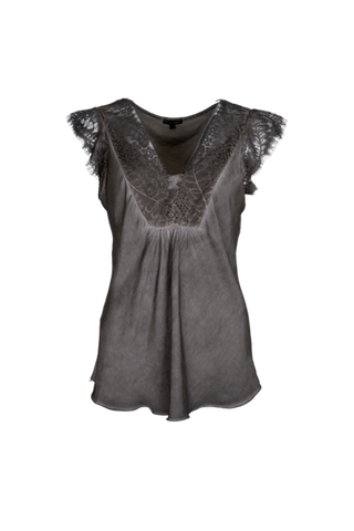 BILLY lace top Taupe