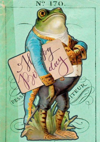 Madame Treacle Birthday Mr Frog Card