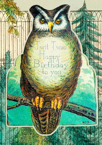 Madame Treacle Birthday Mr Owl Card
