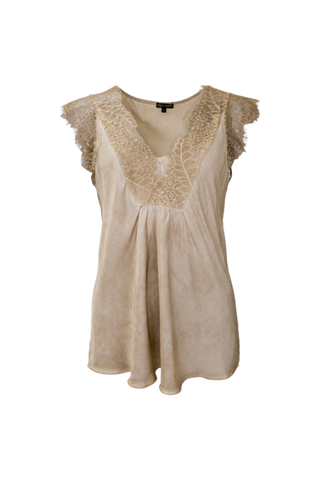BILLY lace top Champagne