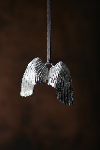 Pewter Angel Wings Decoration