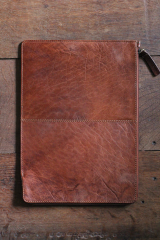 Walnut Leather Mac / Document Case