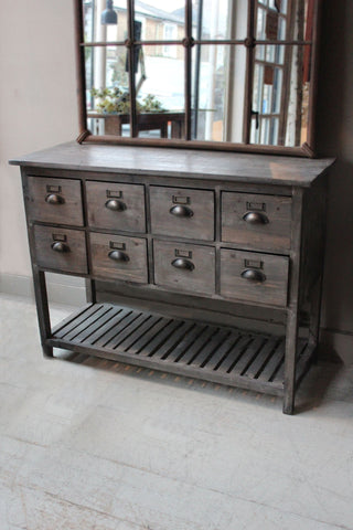 Eight Drawer Console Cabinet