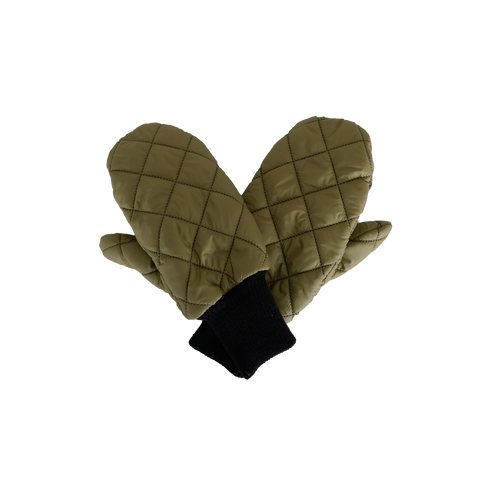 TOMMY quilt mittens Olive