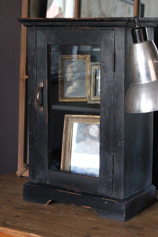 Black Painted Antique Cabinet
