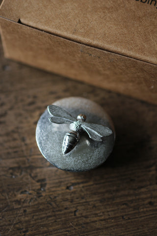 Pewter Bee Box