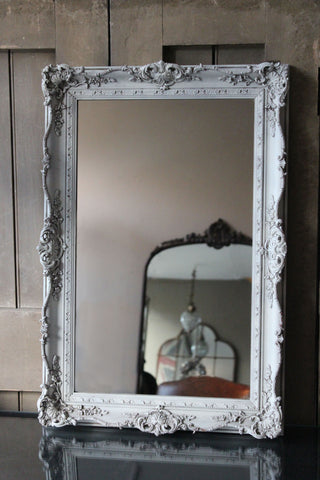 Decorative Vintage White Mirror