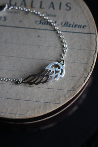 Silver Wing Bracelet