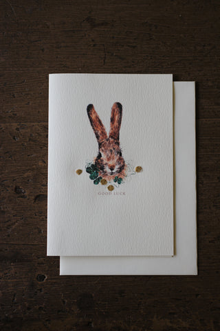 Elena Deshmukh Card, Good Luck Bunny