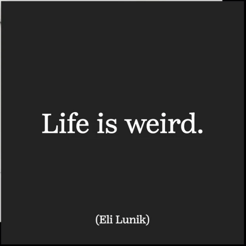 Quotable Card - Life is Weird