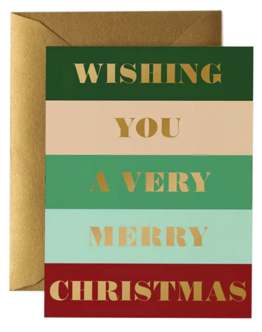 COLOUR BAR CHRISTMAS BOX OF 8 CARDS
