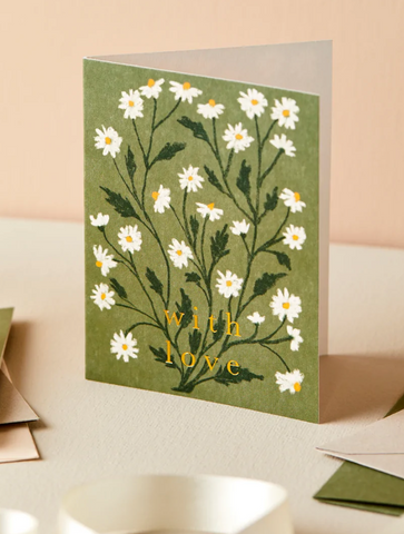 Wanderlust Card -Daisy 'With Love' Mini Card