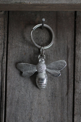 Pewter Bee Key-Ring