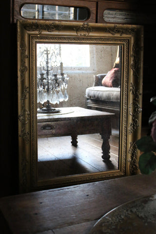 French Decorative Gold Mirror