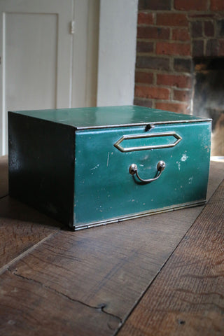 Vintage Steel French Filing Box