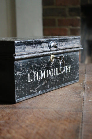 Poultney' Vintage Deed Box