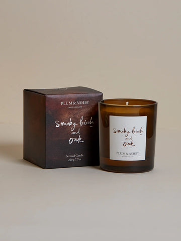 Plum & Ashby Smoky Birch & Oak Candle