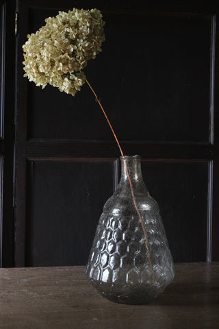 Recycled Large Glass Vase | Smoke