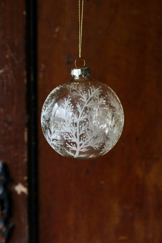 Glass bauble | Frosted branches