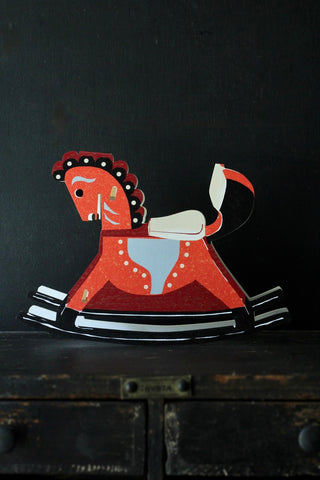 Rocking Horse - Die Cut Card