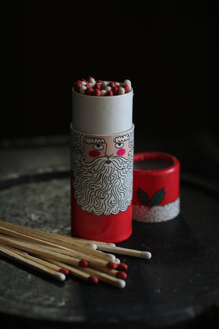 Father Christmas Cylinder Matches