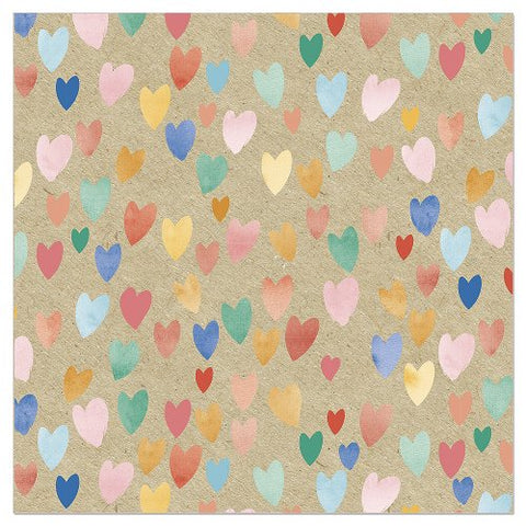 Confetti Hearts Organic Paper Napkins