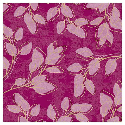 Magenta LEAF Paper Napkins