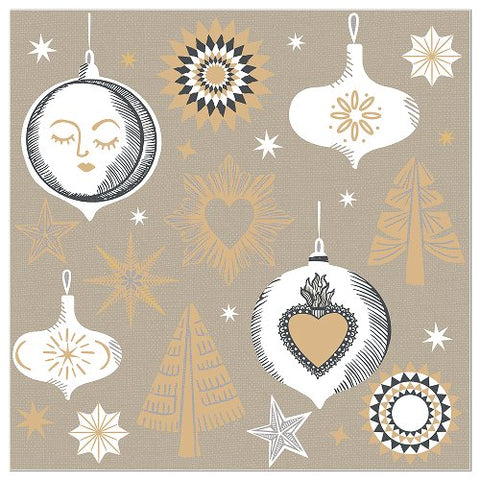 Christmas Natural Charms Paper Napkins