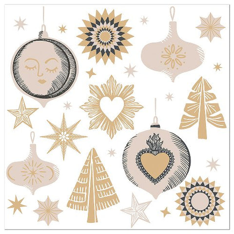 Christmas White Charms Paper Napkins