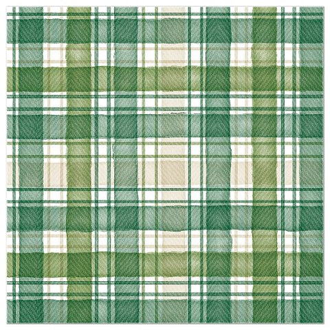 Green Tartan Paper Napkins