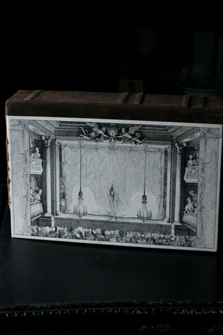 Paper & Leather Book Box | Theatre Motif