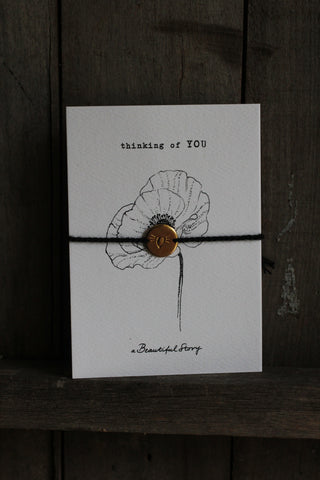 Jewellery Postcard | Thinking Of You