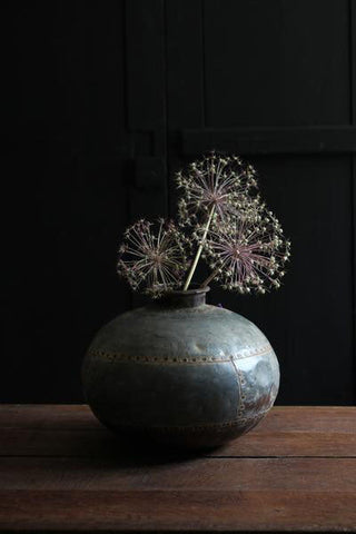 Vintage Indian Riveted Water Pot