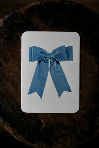 Baby Blue Velvet Notecard