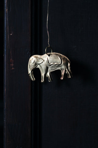 Small Brass Elephant Decoration