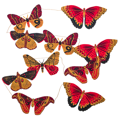 Colourful Butterflies Sewn Garland