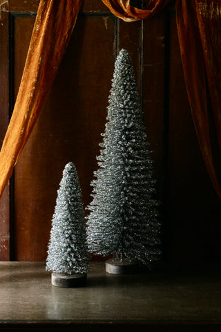 Silver Tinsel Twig Tree
