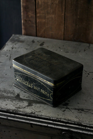 Vintage Blackit Boot Polish Tin