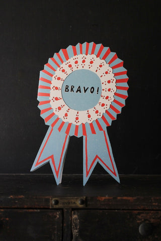 Bravo Medallion - Die Cut Card