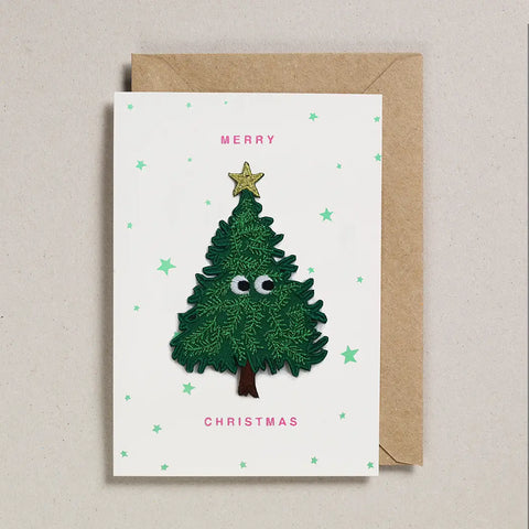 Petra Boase -Patch Cards Christmas Tree Merry Christmas