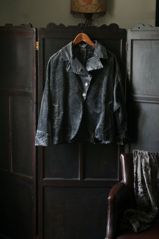 SANCTAMUERTE | Oversized boxy jacket - Ash Grey