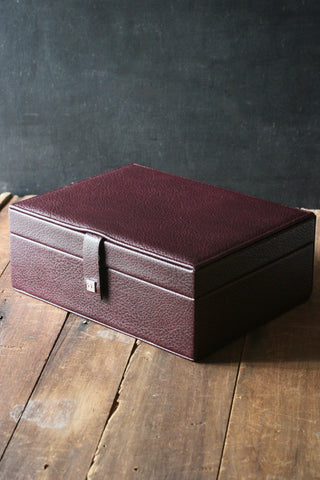 Serenity Large Jewellery Box | Burgundy