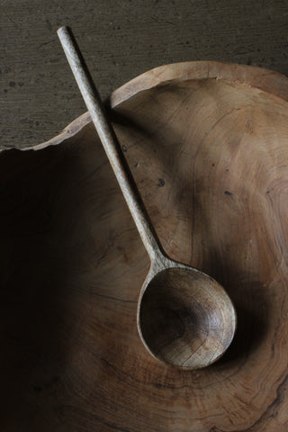 Wooden serving spoon