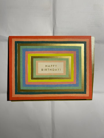 Happy Birthday | Coloured Rectangles