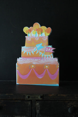 Birthday Cake Mantelpiece Card